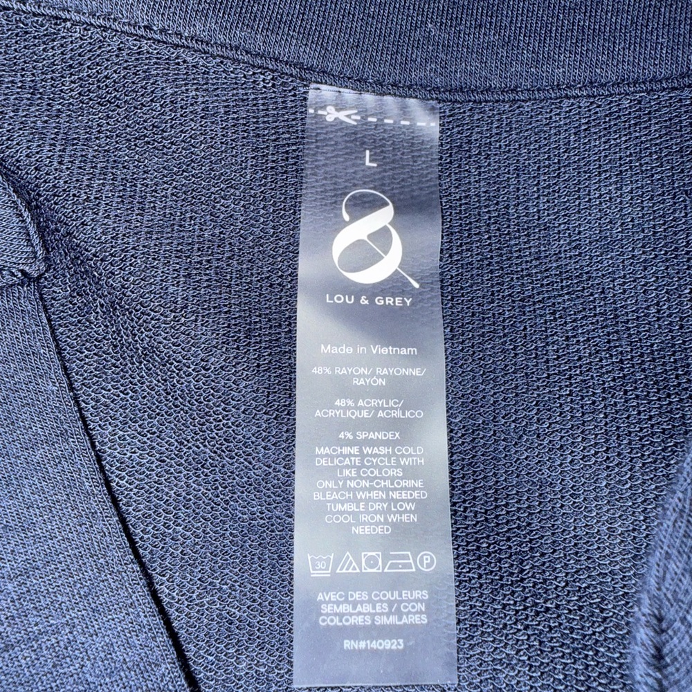 Lou & Grey Deep Blue Knit Top